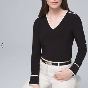 White House Black Market - Piped Blouse